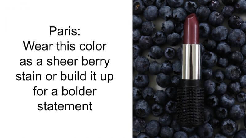 It feels very smooth on the lips and is dazzling with a slight shimmer.